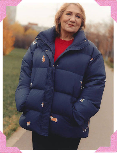 Марина Владимировна в тёмно-синем пуховике